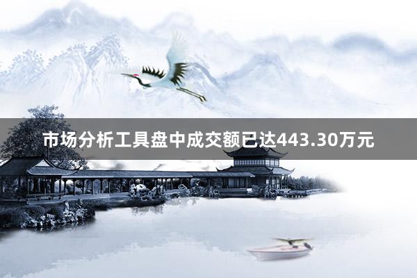 市场分析工具盘中成交额已达443.30万元