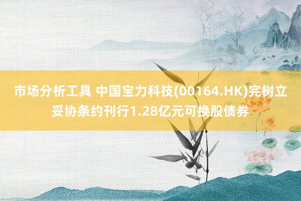 市场分析工具 中国宝力科技(00164.HK)完树立妥协条约刊行1.28亿元可换股债券