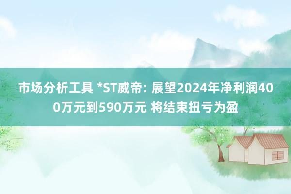 市场分析工具 *ST威帝: 展望2024年净利润400万元到590万元 将结束扭亏为盈