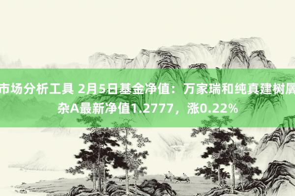 市场分析工具 2月5日基金净值：万家瑞和纯真建树羼杂A最新净值1.2777，涨0.22%