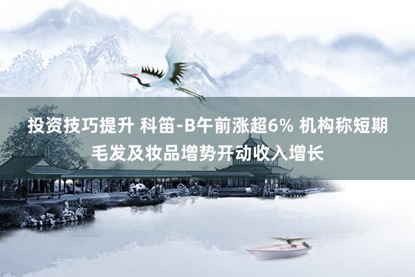 投资技巧提升 科笛-B午前涨超6% 机构称短期毛发及妆品增势开动收入增长