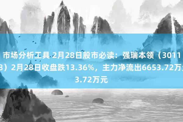 市场分析工具 2月28日股市必读：强瑞本领（301128）2月28日收盘跌13.36%，主力净流出6653.72万元